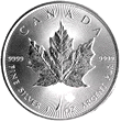 Canadian Silver Maple Leaf coin